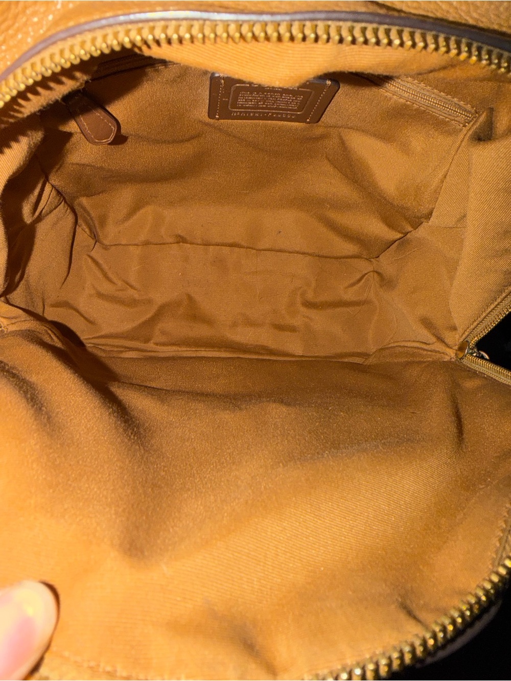 Coach Charlie Backpack Pebble in Leather F30550 Saddle Brown Size Med - Picture 7 of 12